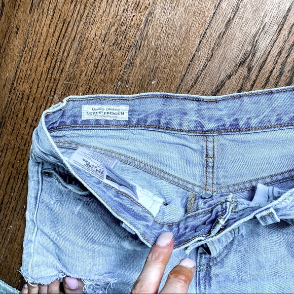 Levi’s 501 premium cut off high rise shorts sz25 - Picture 15 of 15